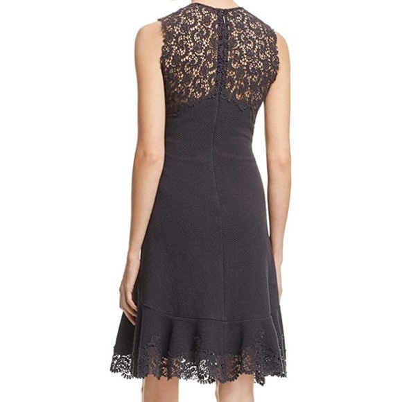 NWOT Rebecca Taylor Lace Fit Flare Dress - Picture 2 of 4
